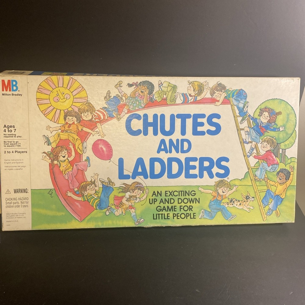 Chutes and Ladders - Milton Bradley - Board Game - Vintage 1979